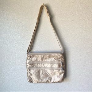 Kipling Alvar Metallic Gold Shoulder Bag